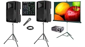 השכרת חבילת הגברה והקרנה 52