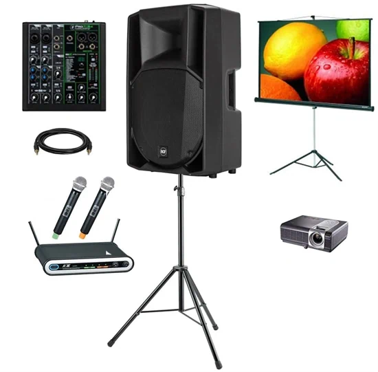 השכרת ציוד קריוקי, מקרן, עד 50 איש, מ. אלחוט חבילה 64